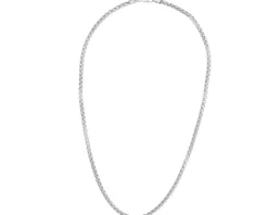 Łańcuszek srebrny - kostka