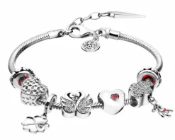 Bransoleta beads zestaw - serce, koniczyna, miś, łabędzie