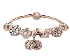 Bransoleta beads zestaw - kwiaty, serce, mama, motyl, nieskończoność