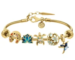 Bransoletka beads zestaw - podkowa, kwiat lotosu, żółw, kwiaty, koliber