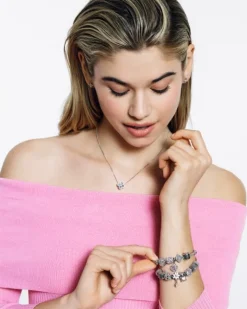 Bransoletka beads zestaw - kwiaty, serce