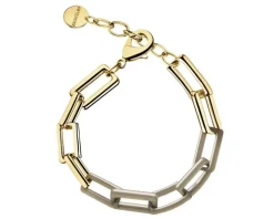 Bransoletka pozłacana z emalią