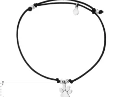 Bransoletka srebrna - łapka