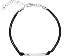 Bransoletka srebrna - grupa krwi BRh-