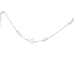 Bransoletka srebrna - gwiazdy