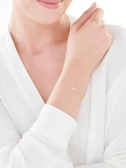 Bransoletka srebrna - gwiazdy