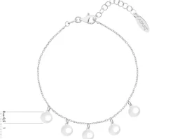 Bransoletka srebrna - koła