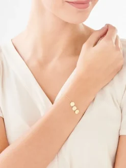 Bransoletka srebrna - koła