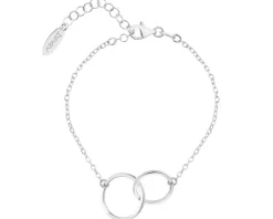 Bransoletka srebrna - koła