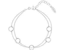Bransoletka srebrna - koła