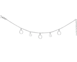 Bransoletka srebrna - koła