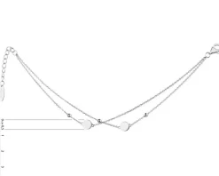 Bransoletka srebrna - koła, kulki