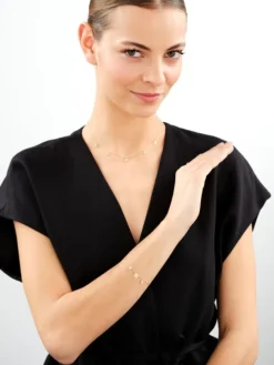 Bransoletka srebrna - koniczyny