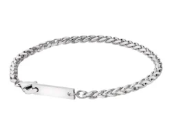 Bransoletka srebrna - kłos