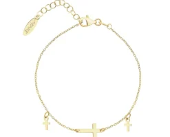 Bransoletka srebrna - krzyże