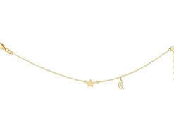 Bransoletka srebrna - Księżyc, gwiazda