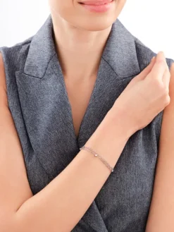 Bransoletka srebrna - kulki