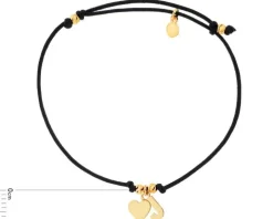 Bransoletka srebrna - litera J, serce