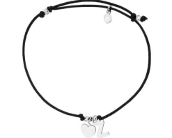 Bransoletka srebrna - litera Z, serce