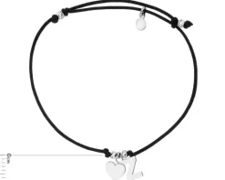 Bransoletka srebrna - litera Z, serce