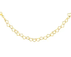 Bransoletka srebrna - serca