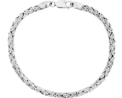 Bransoletka srebrna - splot królewski