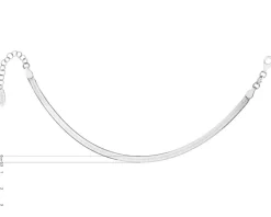 Bransoletka srebrna - taśma