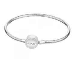 Bransoletka srebrna beads z cyrkoniami