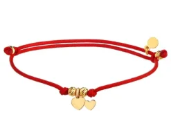 Bransoletka srebrna dla dziecka - serca