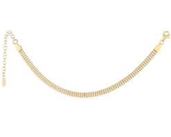 Bransoletka srebrna pozłacana - kulki