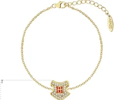 Bransoletka srebrna z cyrkoniami i emalią - Harry Potter, Hogwart, Warner Bros. Discovery