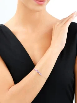 Bransoletka srebrna z cyrkoniami