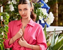 Bransoletka srebrna z cyrkoniami