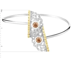 Bransoletka srebrna z cyrkoniami