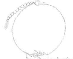 Bransoletka srebrna z cyrkoniami