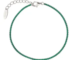 Bransoletka srebrna z cyrkoniami