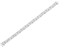 Bransoletka srebrna z cyrkoniami