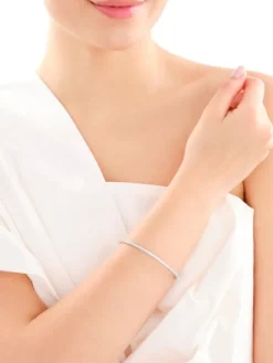 Bransoletka srebrna z cyrkoniami