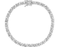 Bransoletka srebrna z cyrkoniami