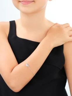 Bransoletka srebrna z cyrkoniami - Harry Potter, zamek Hogwart, Warner Bros. Discovery