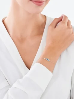 Bransoletka srebrna z cyrkoniami