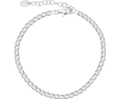 Bransoletka srebrna z cyrkoniami