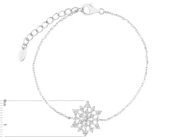 Bransoletka srebrna z cyrkoniami