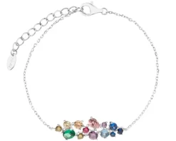 Bransoletka srebrna z cyrkoniami