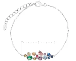 Bransoletka srebrna z cyrkoniami