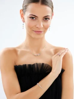 Bransoletka srebrna z cyrkoniami