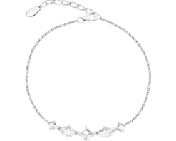 Bransoletka srebrna z cyrkoniami