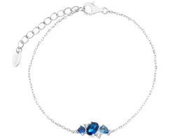 Bransoletka srebrna z cyrkoniami