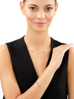 Bransoletka srebrna z cyrkoniami