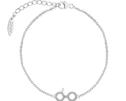 Bransoletka srebrna z cyrkoniami - Harry Potter, okulary, Warner Bros. Discovery